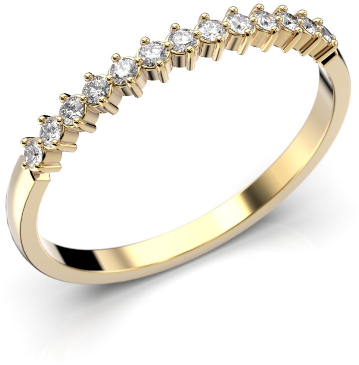 Festive Frida timanttisormus, keltakulta 649-013 - Timanttisormukset Festive - 14-649-013-KK-140 - 1