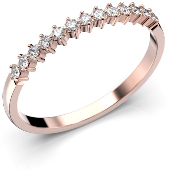 Festive Frida timanttisormus, punakulta 649-013-PK - Timanttisormukset Festive - 14-649-013-PK-140 - 1