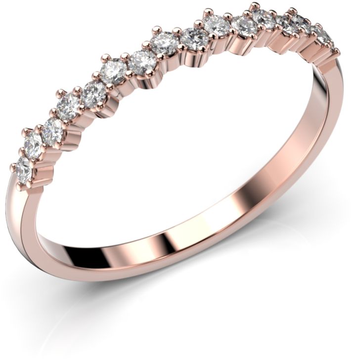 Festive Greta timanttisormus, punakulta 646-016-PK - Timanttisormukset Festive - 14-646-016-PK-140 - 1