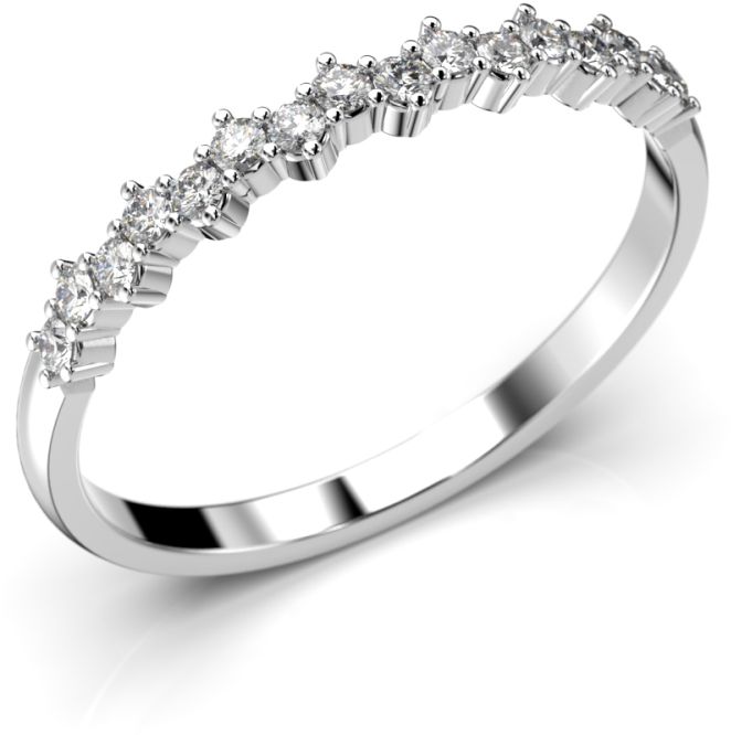 Festive Greta timanttisormus, valkokulta 646-016-VK - Timanttisormukset Festive - 14-646-016-VK-140 - 1