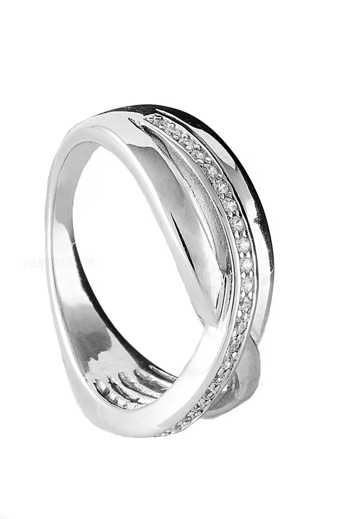 Hopeasormus zirkoneilla - Hopeiset sormukset - CR10522-160 - 1