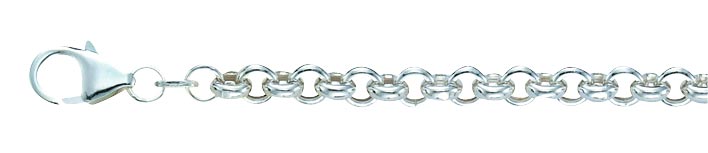 Hopeinen papuketju 5,1mm - Hopeiset kaulakorut - 65050-50 - 1