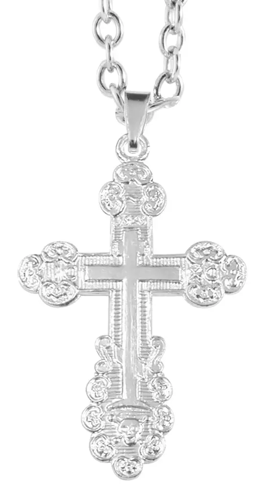 Hopeinen ortodoksiristi 506800000 - Rippiristi hopea - 506800000 - 1