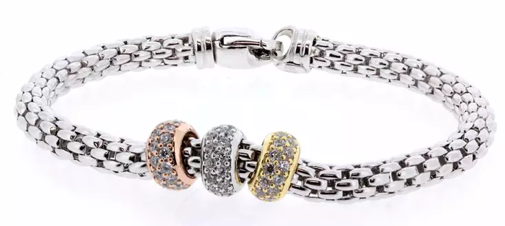 Hopeinen ranneketju JE147 - Hopeiset rannekorut - JE147-200 - 1