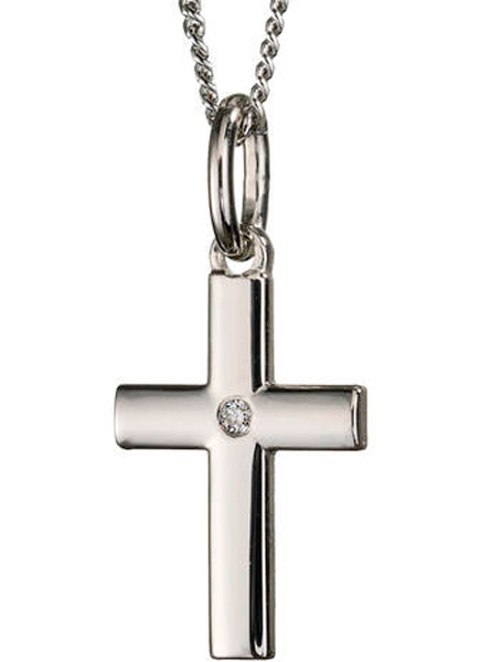 Hopeinen rippiristi SA501730000 - Rippiristi hopea - SA501730000 - 1