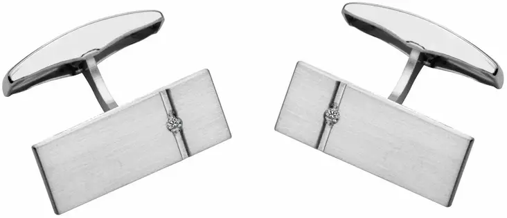 Hopeiset Kalvosinnapit Timanteilla 461330000 - Kalvosinnapit - 461330000 - 1