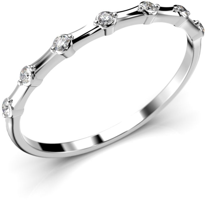 Festive Isla timanttisormus, valkokulta 645-007-VK - Timanttisormukset Festive - 14-645-007-VK-140 - 1