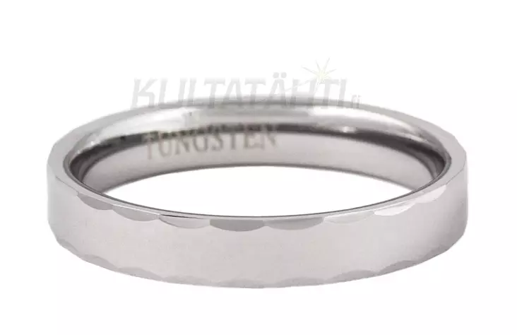 Kihlasormus - Tungsten 4mm - Sormukset tungsten ja zirkonium - TUR-097-160 - 1