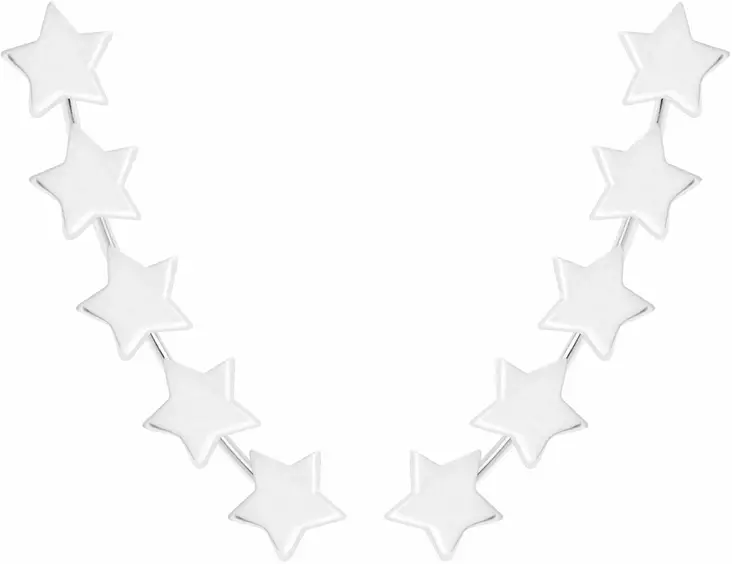 Kiipij=C3=A4 Korvakorut Star 5 Y4280 - Hopeiset korvakorut - Y4280 - 1