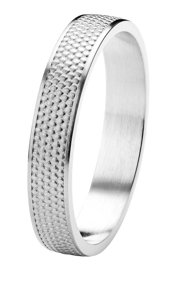Kohinoor Rytmi kihlasormus Pilkku, valkokultaa 003-631V - Kihlasormukset - 003-631V-170 - 1