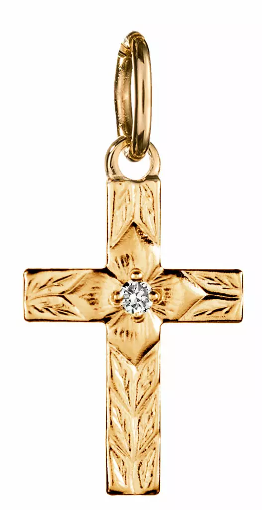 Kultainen rippiristi timantilla SA701930000 - Rippiristi kulta - SA701930000 - 1