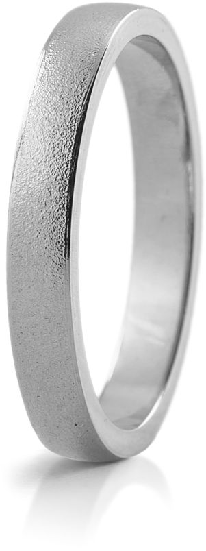 Hopeinen Silo sormus 3mm - Kihlasormukset - L52217800150 - 1