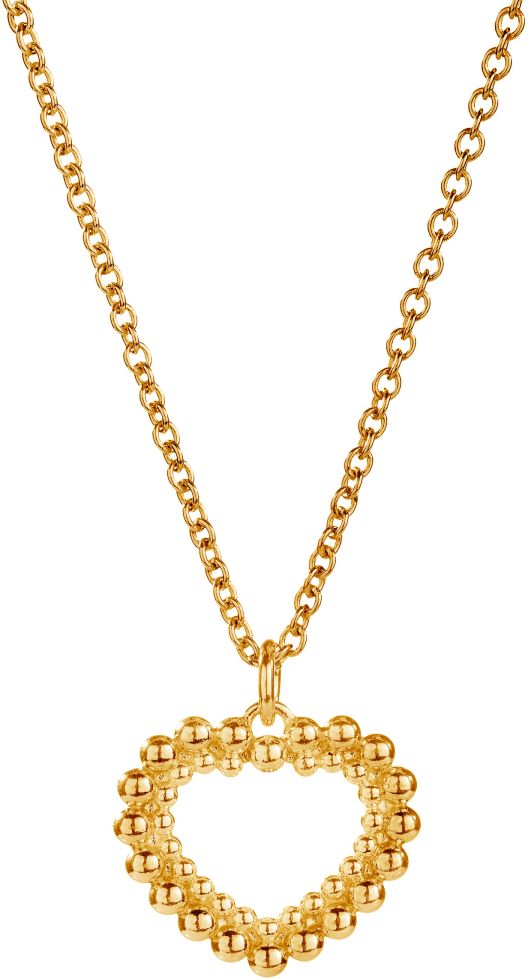 Lempikoru Helmikki kullattu syd=C3=A4nriipus 5208100450 - Hopeiset kaulakorut - 5208100450 - 1