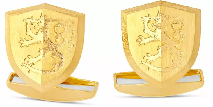 Lempikoru Is=C3=A4nmaa kullatut kalvosinnapit 5850600000 - Kalvosinnapit - 5850600000 - 1