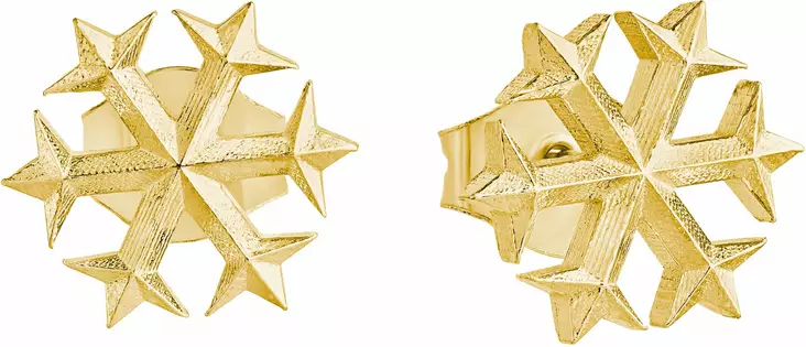 Lempikoru J=C3=A4=C3=A4syd=C3=A4n korvakorut, kullattu 5321300000 - Hopeiset korvakorut - 5321300000 - 1