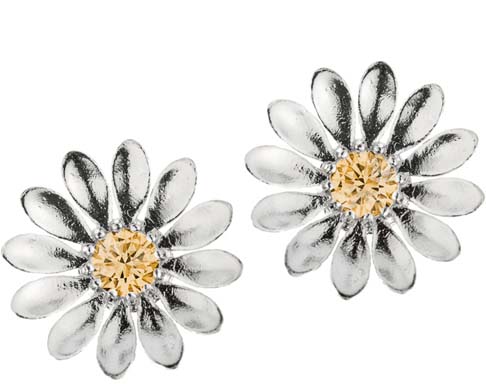 Lempikoru Kukkanen korvakorut, shampanja - Hopeiset korvakorut - 3307508000 - 1