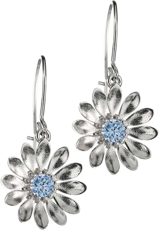 Lempikoru Kukkanen kirkkaalla zirkonilla 3407509000 - Hopeiset korvakorut - 3407509000 - 1