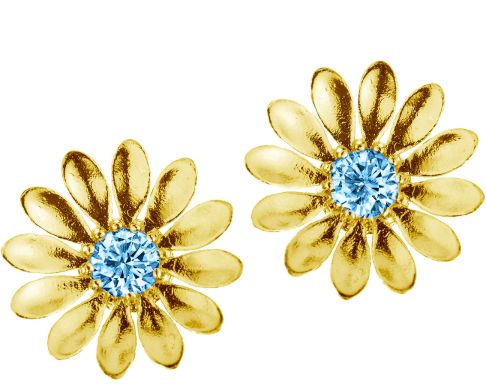 Lempikoru Kukkanen kullatut korvakorut sinisill=C3=A4 zirkoneilla (cz)=
5307509000 - Hopeiset korvakorut - 5307509000 - 1