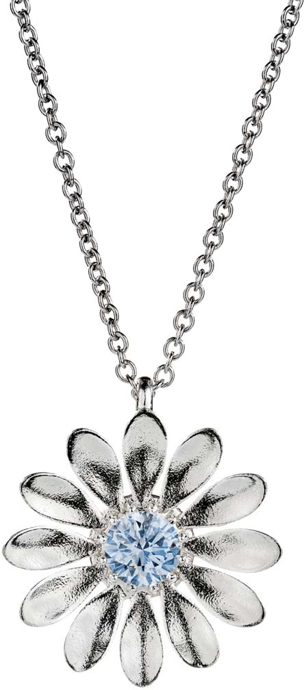 Lempikoru Kukkanen iso riipus, Sininen - Hopeiset kaulakorut - 3207509450 - 1