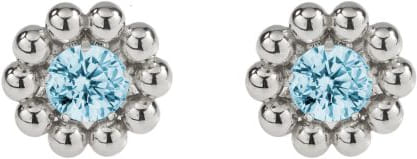 Lumoava Daisy korvakorut sinisill=C3=A4 zirkoneilla L54228140000 - Hopeiset korvakorut - L54228140000 - 1