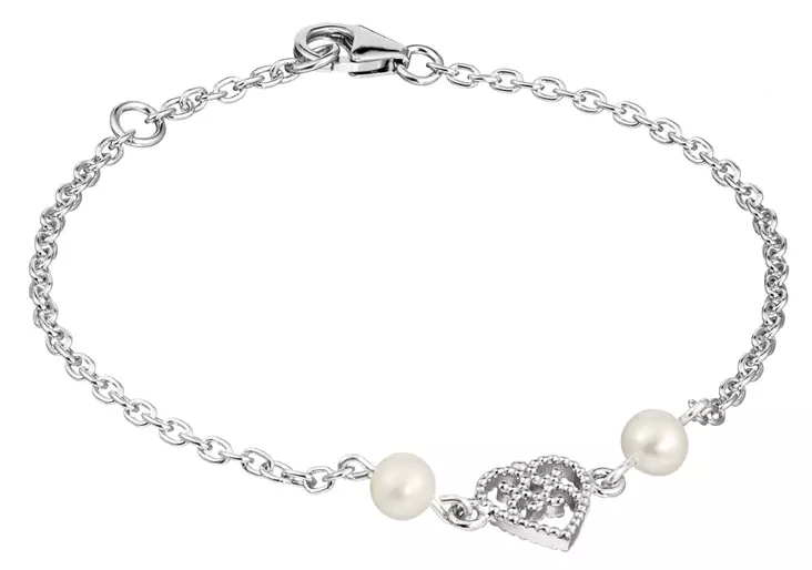 Lumoava Helmi rannekoru helmill=C3=A4 - Hopeiset rannekorut - 534144000 - 1