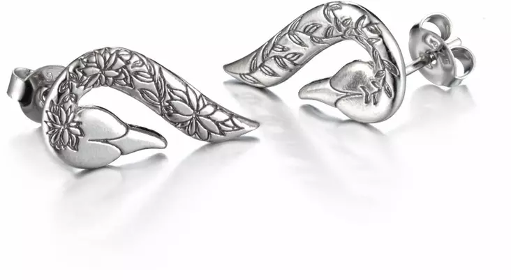 Lumoava Joutsenet korvakorut - Korvakorut - L54230800000 - 1