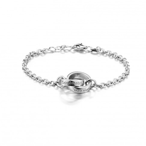 Lumoava Soulmates My unicorn rannekoru 536200000 - Hopeiset rannekorut - 536200000 - 1