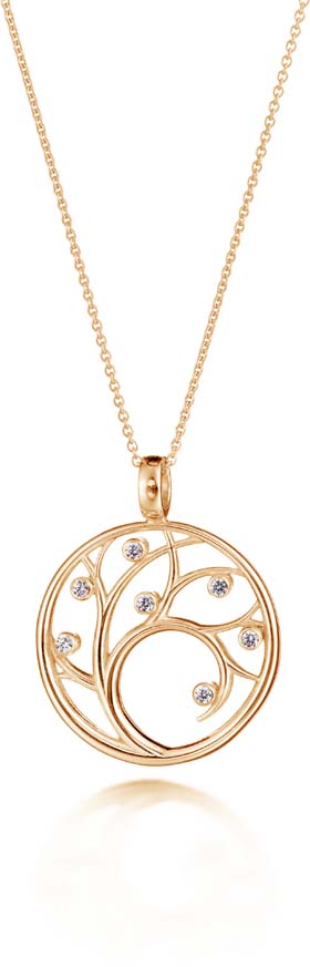 Lumoava Taika kultainen riipus timanteilla - Huomenlahja - 761130000 - 1