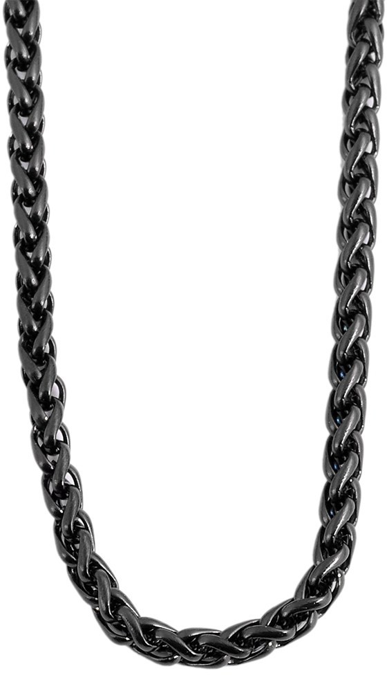 Musta ter=C3=A4st=C3=A4hk=C3=A4ketju - Teräksiset kaulakorut - SH47-50 - 1