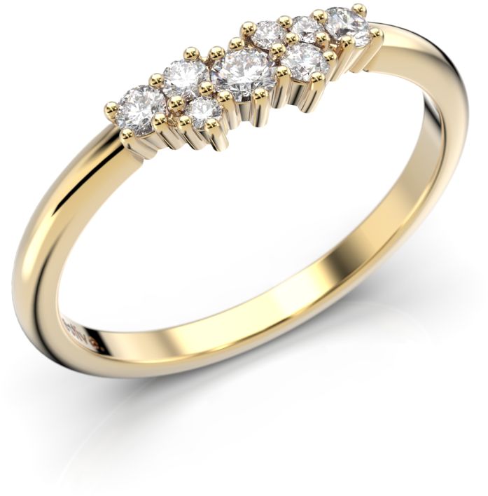 Festive Nadja timanttisormus, keltakulta 650-018-KK - Timanttisormukset Festive - 14-650-018-KK-140 - 1