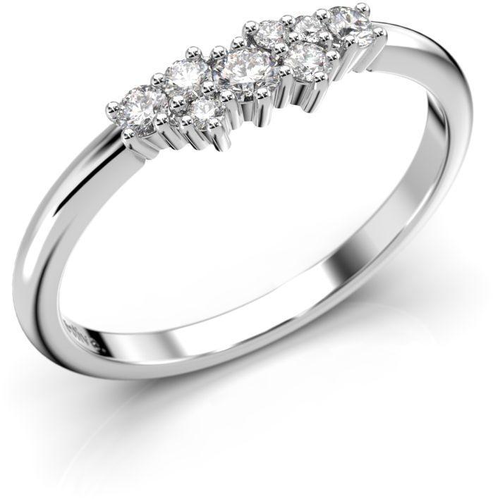 Festive Nadja timanttisormus, valkokulta 650-018-VK - Timanttisormukset Festive - 14-650-018-VK-140 - 1