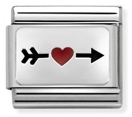 Nomination Classic Silver Nuoli Syd=C3=A4mell=C3=A4 330208-40 - Nomination combosable classic - 330208-40 - 1