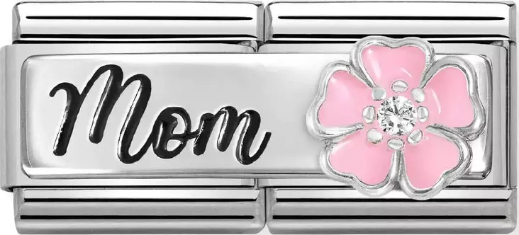 Nomination pala double mom with flower - Composable Classic - 330734-20 - 1