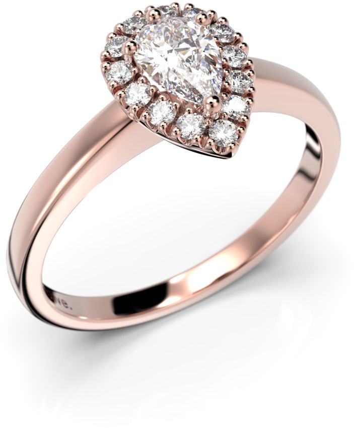 Festive Penelope timanttisormus, punakulta 640-043-PK - Timanttisormukset Festive - 14-640-043-PK-140 - 1