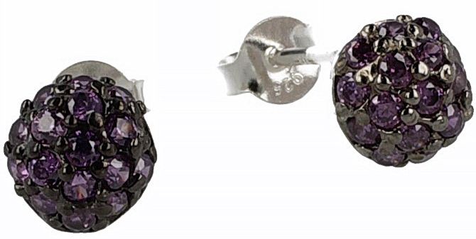 Puolipallo korvakorut HK840 - Hopeiset korvakorut - HK840 - 1