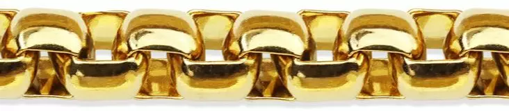 Pyöreä venetsiaketju kullattu teräs HN15G- - Teräksiset kaulakorut - HN15G-03-490 - 1