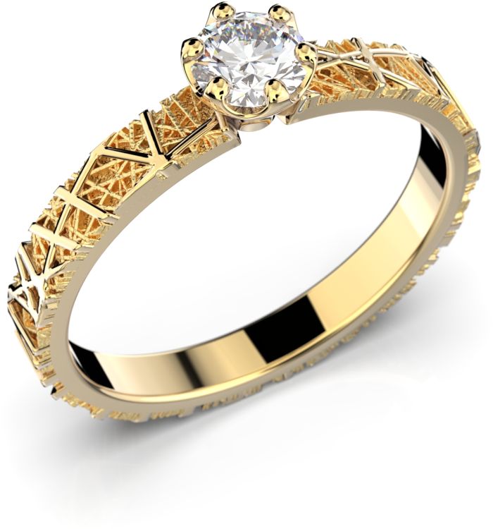 Festive Routa Ikirakka timanttisormus, keltakulta 628-023-KK - Timanttisormukset Festive - 14-628-023-KK-140 - 1