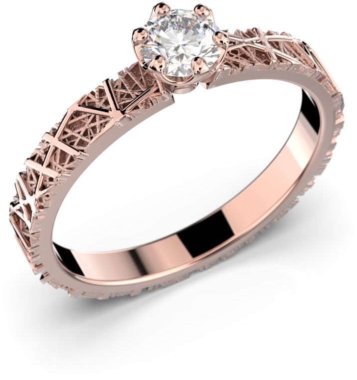 Festive Routa Ikirakka timanttisormus, punakulta 628-023-PK - Timanttisormukset Festive - 14-628-023-PK-140 - 1