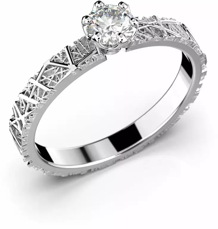 Festive Routa Ikirakka timanttisormus, valkokulta 628-023-VK - Timanttisormukset Festive - 14-628-023-VK-140 - 1