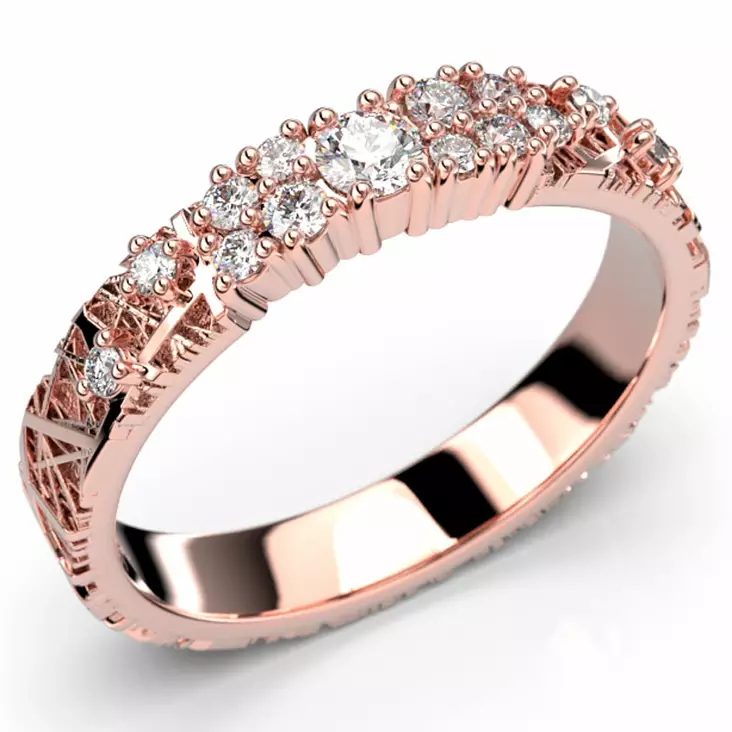 Festive Routa Rakka Kaita 665-023-PK - Timanttisormukset Festive - 9-665-023-PK-L-150 - 1