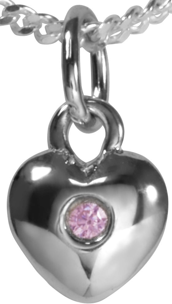 Syd=C3=A4n-riipus pieni pink - Hopeiset riipukset - CRR60 - 1