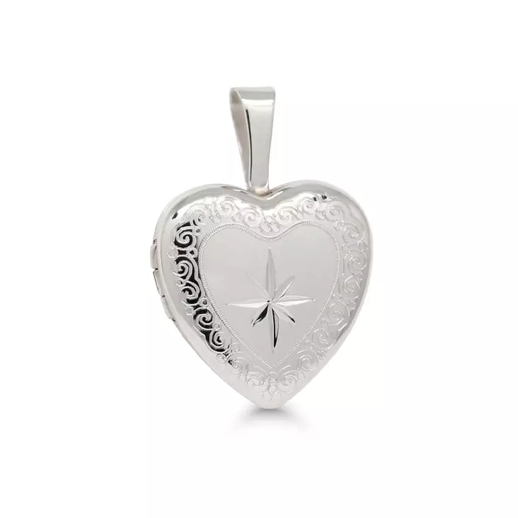 Syd=C3=A4nmedaljonki-SPL-70420-13mm - Hopeiset riipukset - SPL-70420 - 1