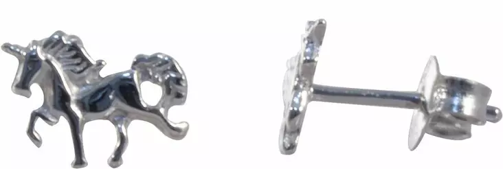 Yksisarvinen korvakoru tappi CKK200 - Hopeiset korvakorut - CKK200 - 1