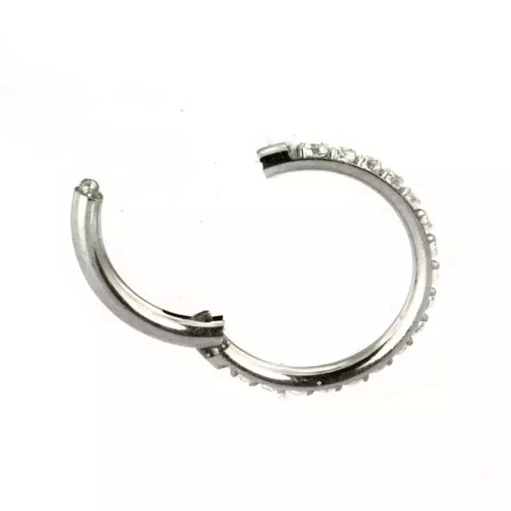 Zirkon rengas saranalla - Lävistyskorut - BCR32-12-10 - 1