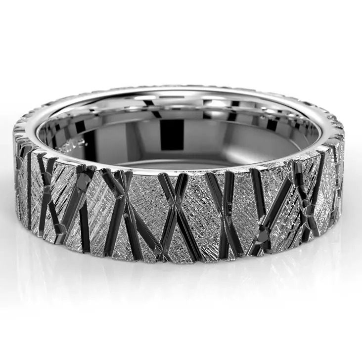 Festive Rautapuu Black timanttisormus mustilla timanteilla ja mustarodinoinnilla. 14-518-006B-VM - Timanttisormukset Festive - 14-518-006B-VM-140 - 1