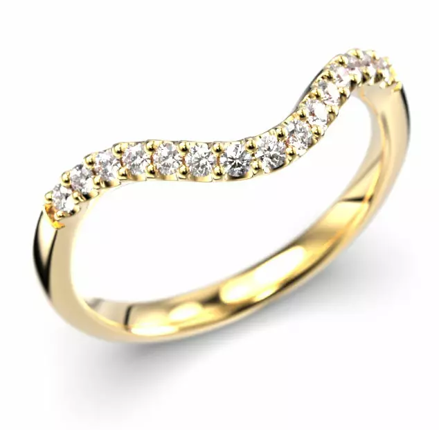 Festive Aurea Side timanttisormus - Timanttisormukset Festive - 14-746-015L-KK-150 - 1