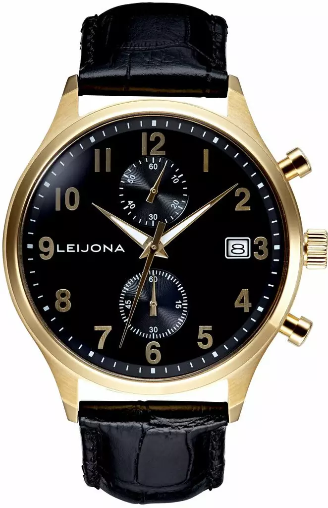 Leijona Ohra krono gold tone 5020-2610 - Leijona miesten rannekellot - 5020-2610 - 1