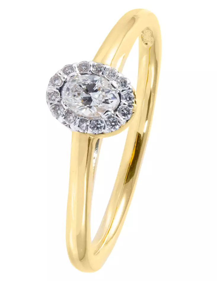 Kultainen timanttisormus Laboratoriotimanteilla G09163LAB - Timanttisormukset Goldstar - G09163LAB-160 - 1