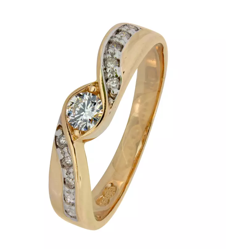 GoldStar timanttisormus G09189 - Timanttisormukset Goldstar - G09189-160 - 1