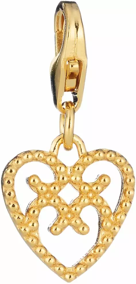 Lumoava Helmi sydän charm kullattu hela L61254100000 - Ystävänpäivä - L61254100000 - 1